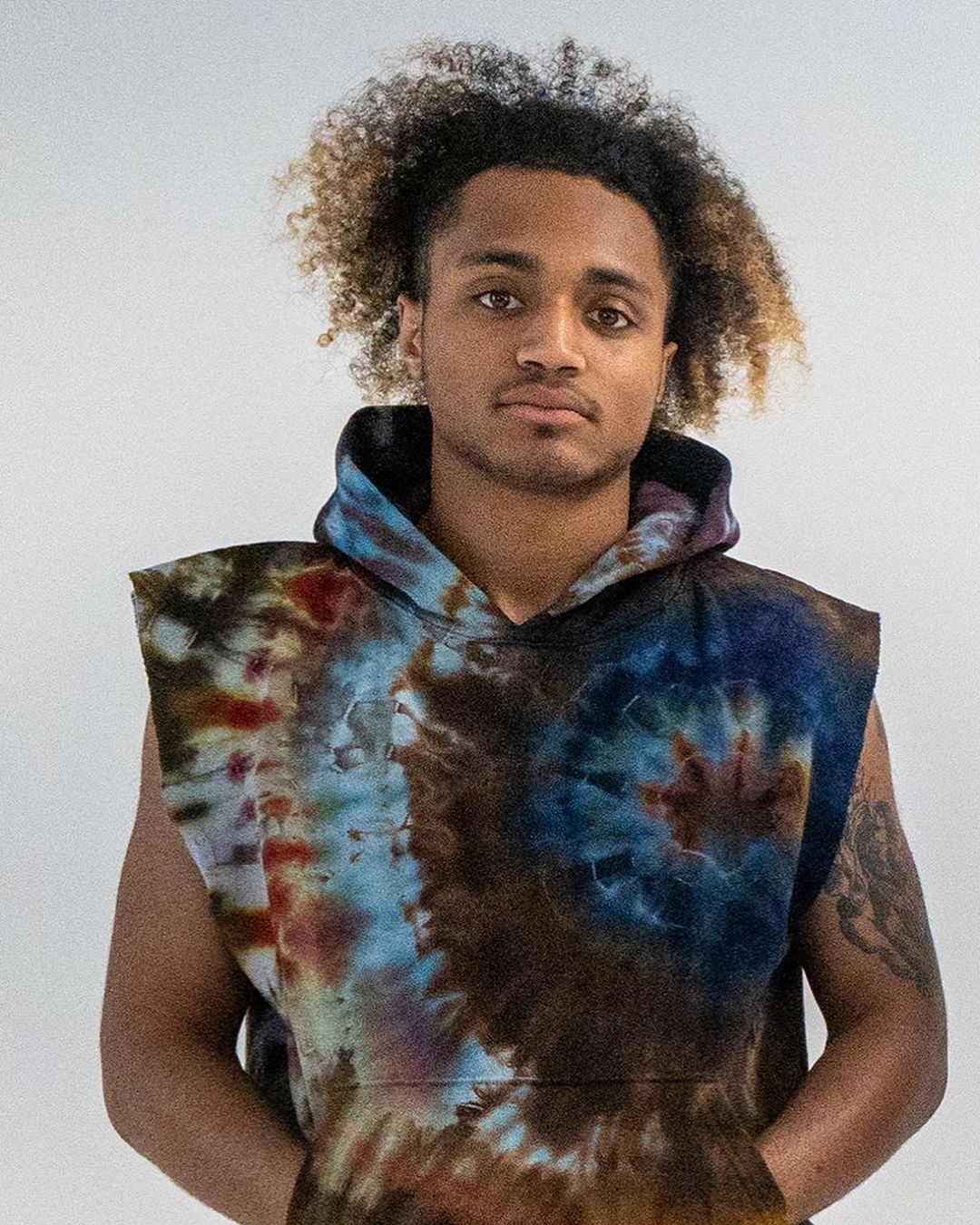 Geode Dye Sleeveless Hoodie