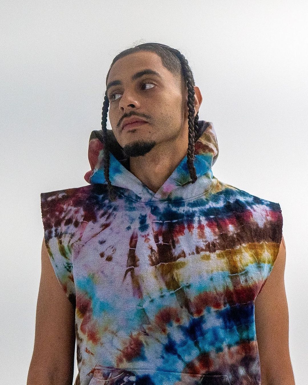 Geode Dye Sleeveless Hoodie