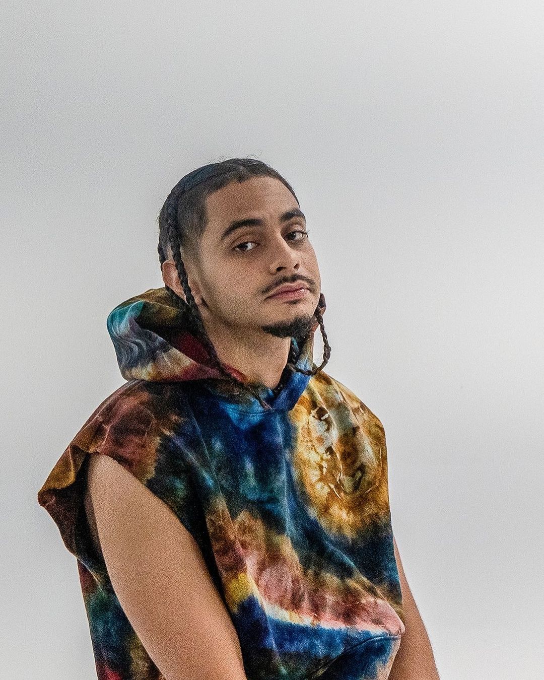 Geode Dye Sleeveless Hoodie